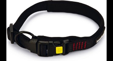 Beeztees Parinca Hondenhalsband Nylon - Zwart 45-50 cm x 25 mm