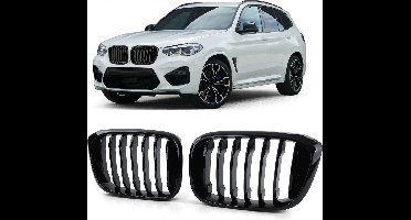 Passend Voor Bmw X3 G01 X4 G02 V.A. 2018 Enkel Spijl Grill Nieren Sport Pianolak Piano lak Zwart Hoogglans Performance