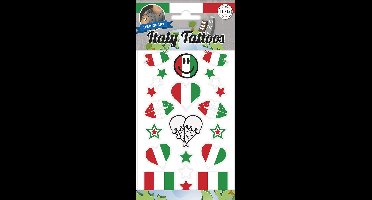 36x Italië Plak Tattoo - Landen Voetbal EK WK Feest Thema