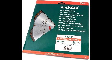 Metabo 254 x 2,4 x 30 mm Zaagblad voor Hout