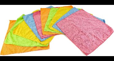 HBM 10 Delige Microvezel Auto Droogdoek, Poets Handdoekenset