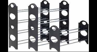 Benson Schoenenrek - 3x - stapelbaar - 64 x 20 x 34 cm - opbergrek