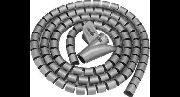 Tack Ritsslang - Ø16mm - Spiraalslang - Kabels Wegwerken en Beschermen - 2 meter - Zilver