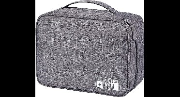 *** Kabel Organizer Tas - Opbergtas voor Kabels en Accessoires - Reistas voor het Opbergen van Elektronica - Organiser - Waterafstotend - van Heble® ***