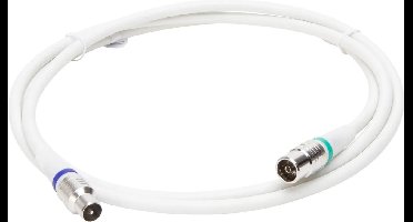 Kopp coax kabel - 1.5 mtr - Recht/recht - 4G - Wit