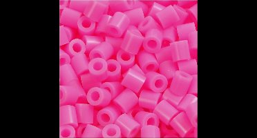 Strijkkralen, afm 5x5 mm, gatgrootte 2,5 mm , roze (32222), 1100 stuk