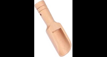 Houten schepje - 7cm - schepjes voor kruiden en thee - suiker schepje - Doseerschep - Set van 2