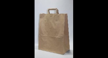 Draagtassen Papier 32x17x45cm Bruin Kraft 90 g/qm (50 stuks)