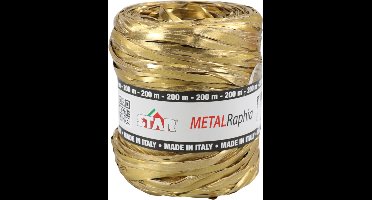 Raffia - 15mm - 200m - goud