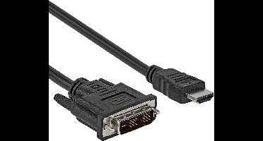 DVI-D naar HDMI kabel - 3.96 Gbps - Male to Male - 3 Meter - Zwart - Allteq
