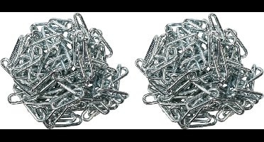 Benson Ketting - 2x - voetkettingen / kettingschakels - staal - 3 m - 4 mm - Handelsketting