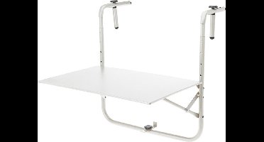 Relaxwonen - Balkontafel Wit 60x43x55x70