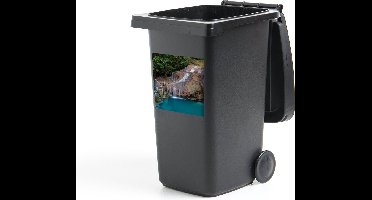 Container sticker Waterval - Rots - Landschap - 40x40 cm - Kliko sticker