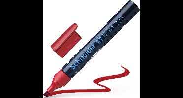 Schneider permanent marker - Maxx 233 - beitelpunt - rood - S-123302