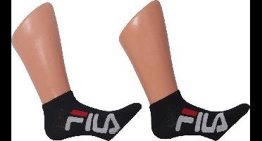 Fila - Uni - Invisible socks urban coll.2-pack - Zwart - 35-38