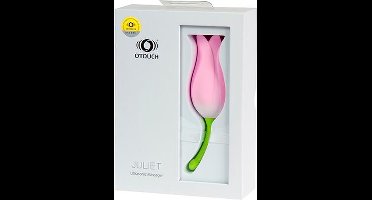 Otouch - Juliet USB Ultrasonic Massager - Waterproof - 7 vibratie standen - 100% Softtouch Silicone - Oplaadbaar via USB - Pastel Pink