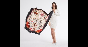 FS Zijde Blend Sjaal –  Dames Sjaal 130cm - Horse