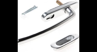 Hefschuifdeurbeslag - Aluminium - Aluminium - Hoppe - Hefschuifdeurbeslag Hoppe DD55-60 mm, zonder sleutelgat