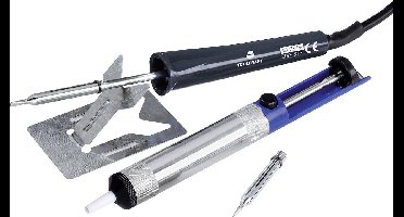 TOOLCRAFT MD-015PP Soldeerboutset 230 V 15 W Potloodvorm, Beitelvorm Incl. uitrusting, Incl. desoldeerzuigpomp