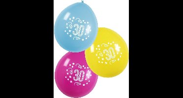 Boland Ballonnen 30 Jaar 25 Cm 6 Stuks