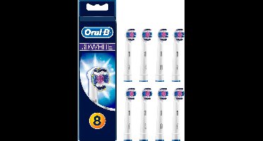Oral-B 3D White - Opzetborstels  - 8 Stuks - Brievenbusverpakking
