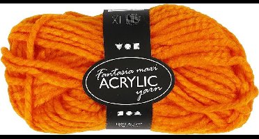 Oranje maxi acryl garen 35 meter