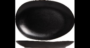 Cosy & Trendy Vongola Plat Bord - Ovaal - 35,5 cm x 24,8 cm - Zwart