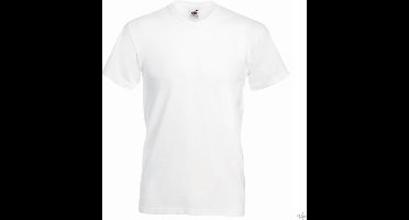 12 Pack Fruit of the Loom Shirts V Hals Wit
