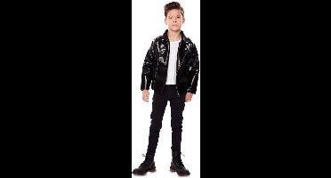 Leren Jasje Imitatie Jongen - 7-9 jaar