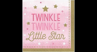 Servetten twinkle girl (33cm, 16st)