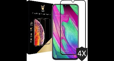 Screenprotector geschikt voor Samsung A40 - 4x FullGuard Glas Screen Protector