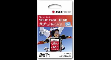 Agfa Photo SDHC kaart        16GB High Speed Class 10 UHS I U1 V10