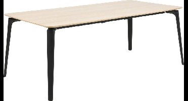 Coy eetkamertafel 100x200 cm eiken, zwart.