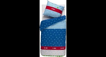 Lief! Boy - Dekbedovertrek - 1-persoons - 140x200 cm + 1 kussensloop 60x70 cm - Blauw