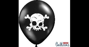 Partydeco - Ballonnen Halloween Schedel 10 stuks - Halloween - Halloween Decoratie - Halloween Versiering - Halloween Ballonnen