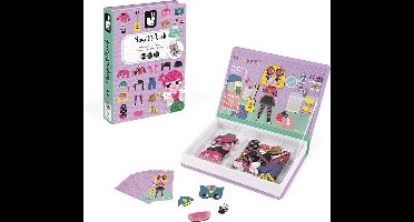 Janod - Magnetibook - Verkleedfeest Meisjes - Magneetboek Speelset
