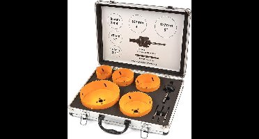 9 Delige Bi-Metaal Gatzagenset Grote Maten