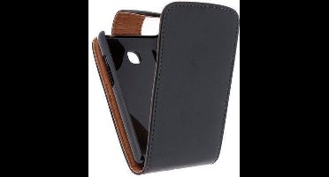 Xccess Leather Flip Case LG Optimus L3 E400 Black
