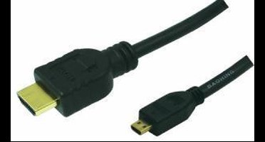 LogiLink - 1.4 High Speed HDMI naar Micro HDMI kabel - 1.5 m - Zwart