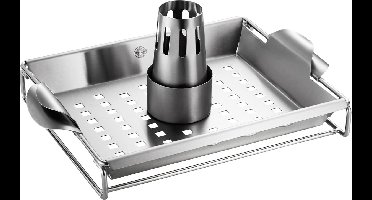 Groenten en kippengrill met shaslickrek - Gefu