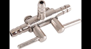 Flamingo Aquarium Luchtkraan Metaal 2 - Zilver