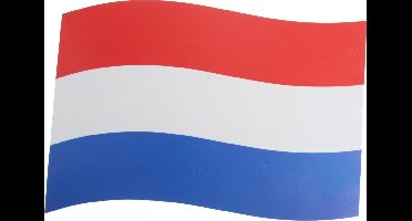 Nederland Autovlag Magnetisch Rood/wit/blauw 21 X 15 Cm