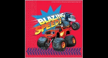 Nickelodeon Servetten Blaze 20 Stuks 33 Cm Rood