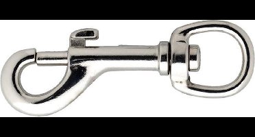 Dulimex Musketonhaak 50-25N 1 ronde wervel zamac vernikkeld 95 x 25mm 8000.026.0Z25