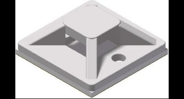 10x Tie-Wrap Kabelbinderhouder 19x19 mm