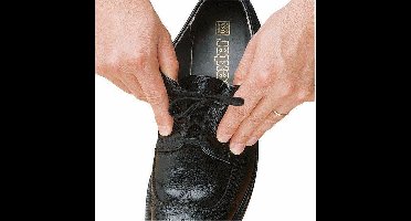 Elastische schoenveters zwart 61 cm. (3 paar)