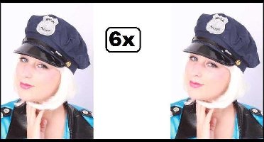 6x Special police pet blauw luxe mt. 57-59-61