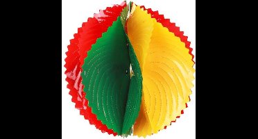 PVC decoratie bal rood/geel/groen 60 cm. BRANDVEILIG