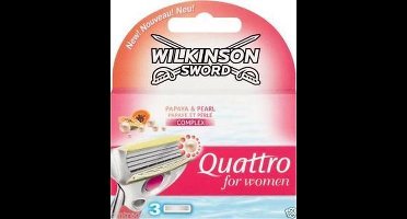 Wilkinson Quattro Women - 3 stuks - Scheermesjes