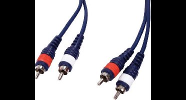 HQ 3m 2xRCA/2xRCA M/M 3m 2 x RCA 2 x RCA Blauw audio kabel